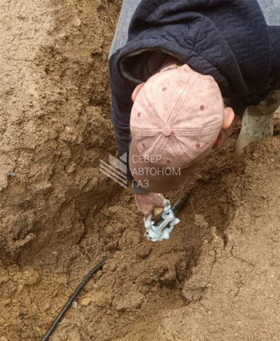 Установка газгольдера 5000 литров в поселке Приветнинское, Выборгский район  5